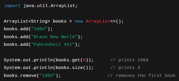 array list example