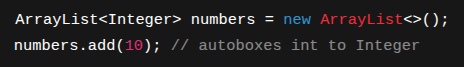 autoboxing example