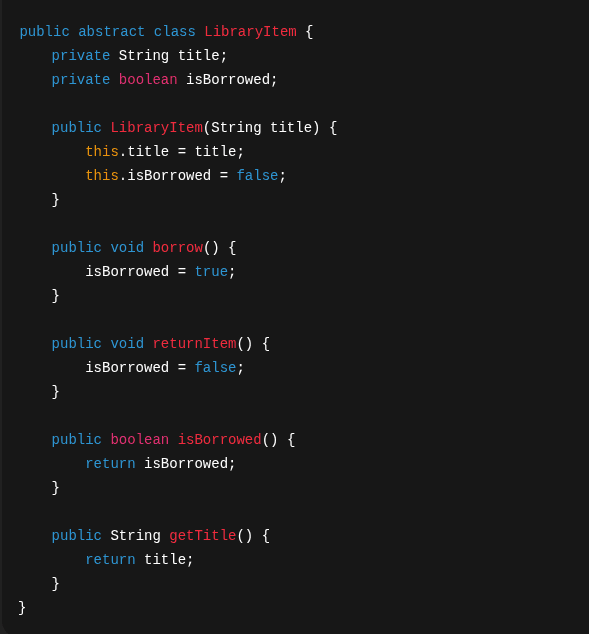 Base Class Example