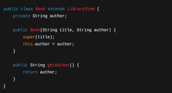 Book Class Example