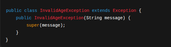 Custom Exception