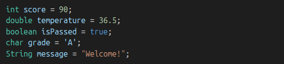 data types
