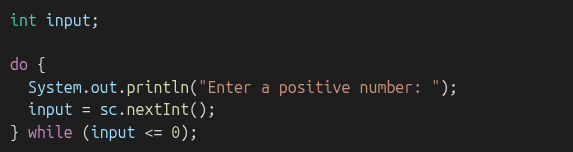 do-while loop structure
