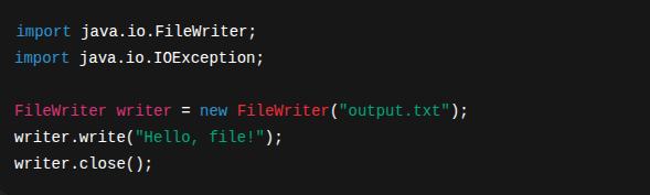 File Writer Example