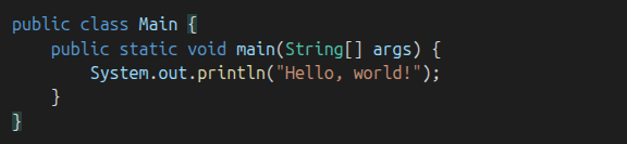 hello world program