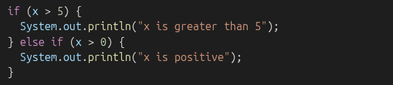 if else example