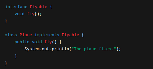 interface example