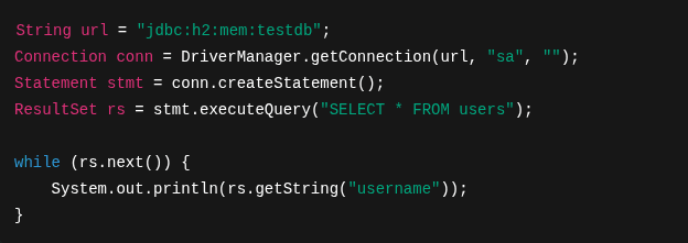 JDBC Example
