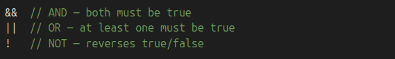 logical operators