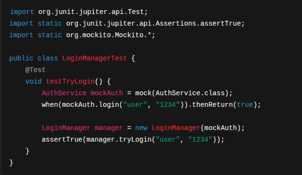 Mocking Test Example