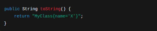 object class example
