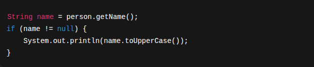 Old Optional Way Example