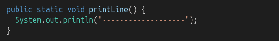 void method example