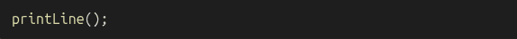 void method call example